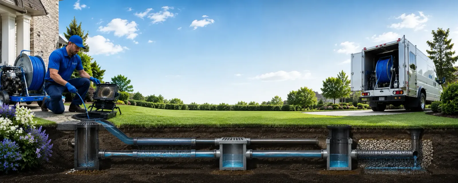 Outdoor drain cleaning information for Dike, TX